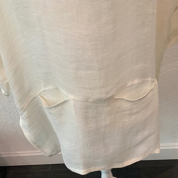 IC by Connie Linen Cowl Neck Tunic - Picture 3 of 4